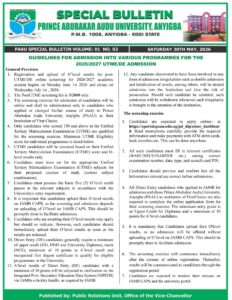 PAAU commences 2026/2027 Post-UTME and Direct Entry screening