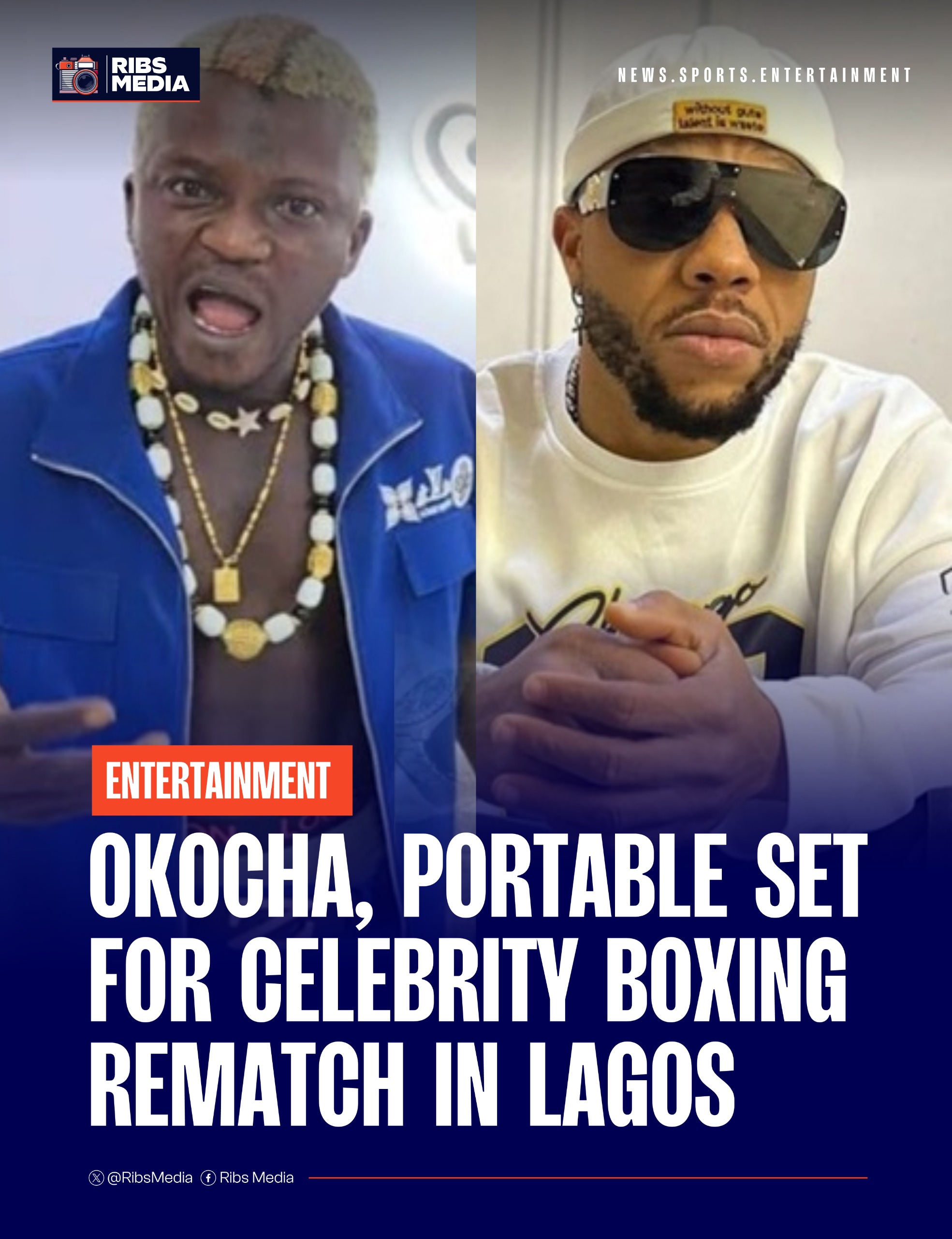 Okocha, Portable set for celebrity boxing rematch in Lagos