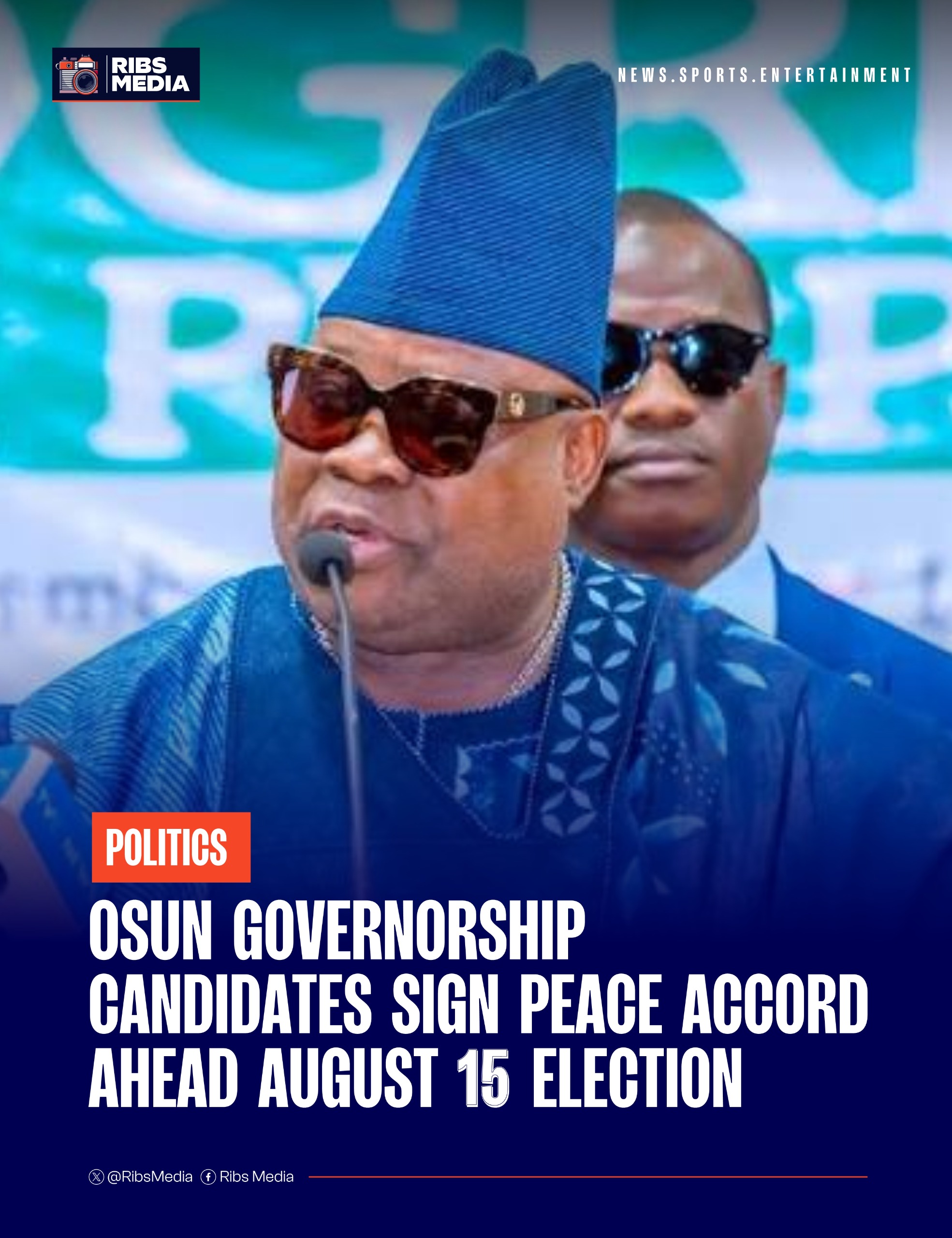 Osun Guber candidates sign peace accord ahead of August 15 election