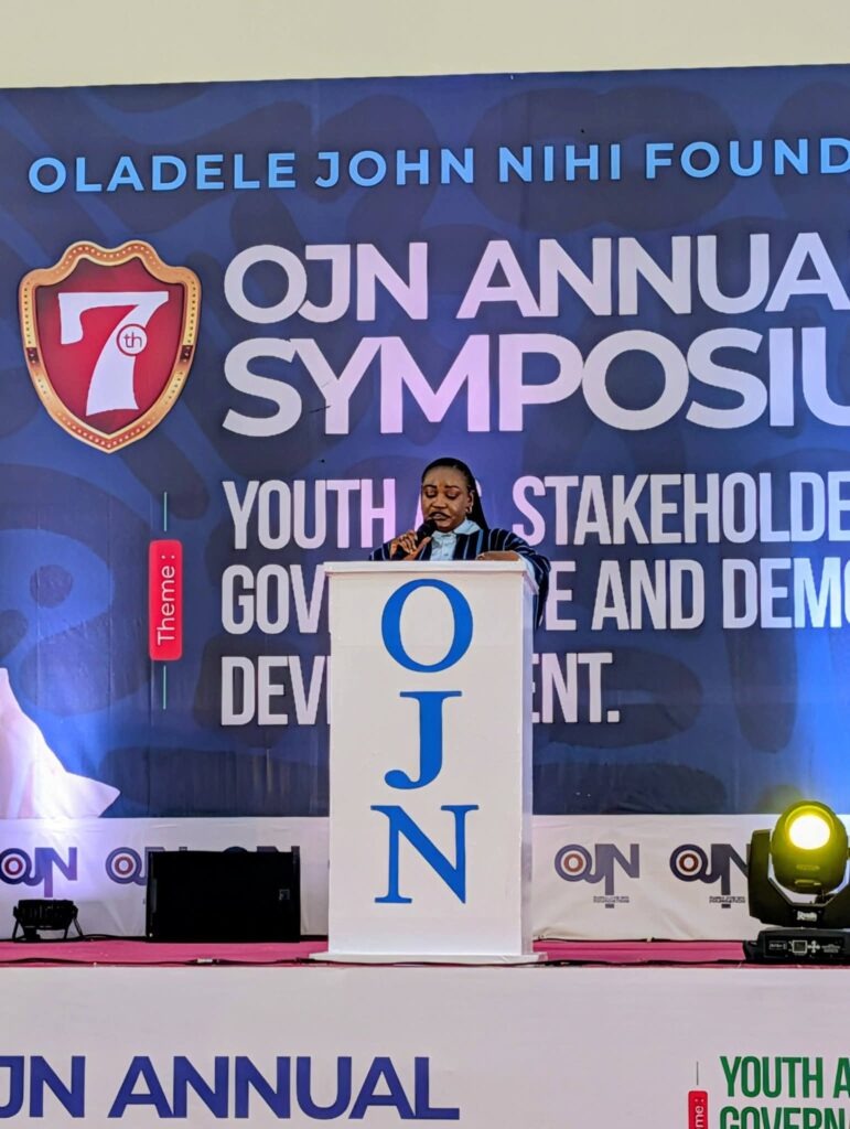 "Youth inclusion is good governance, not charity" — Petra Onyegbule urges deliberate mentorship at 7th OJN Symposium
