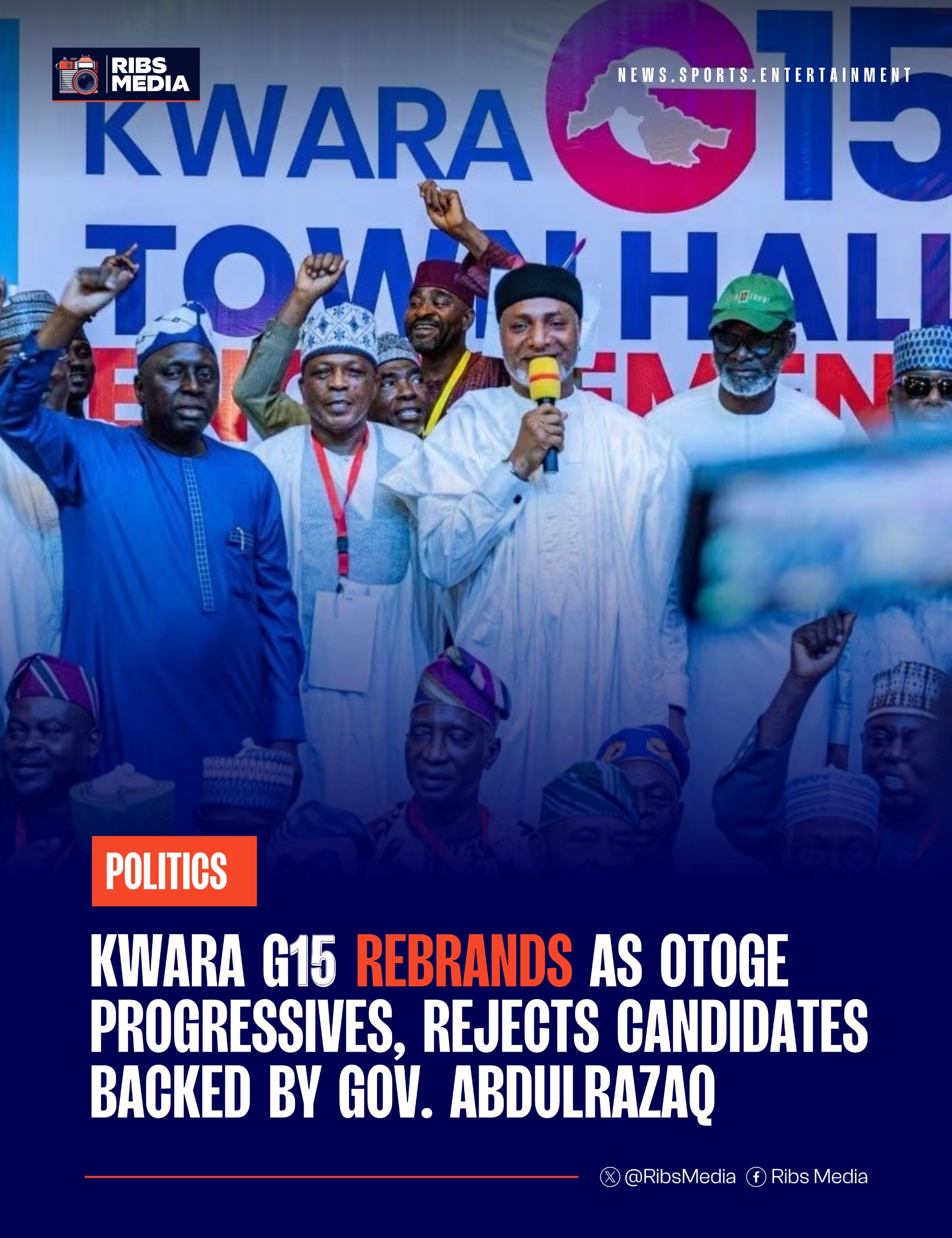Kwara G15 rebrands as Otoge Progressives, rejects candidates backed by Gov. AbdulRazaq