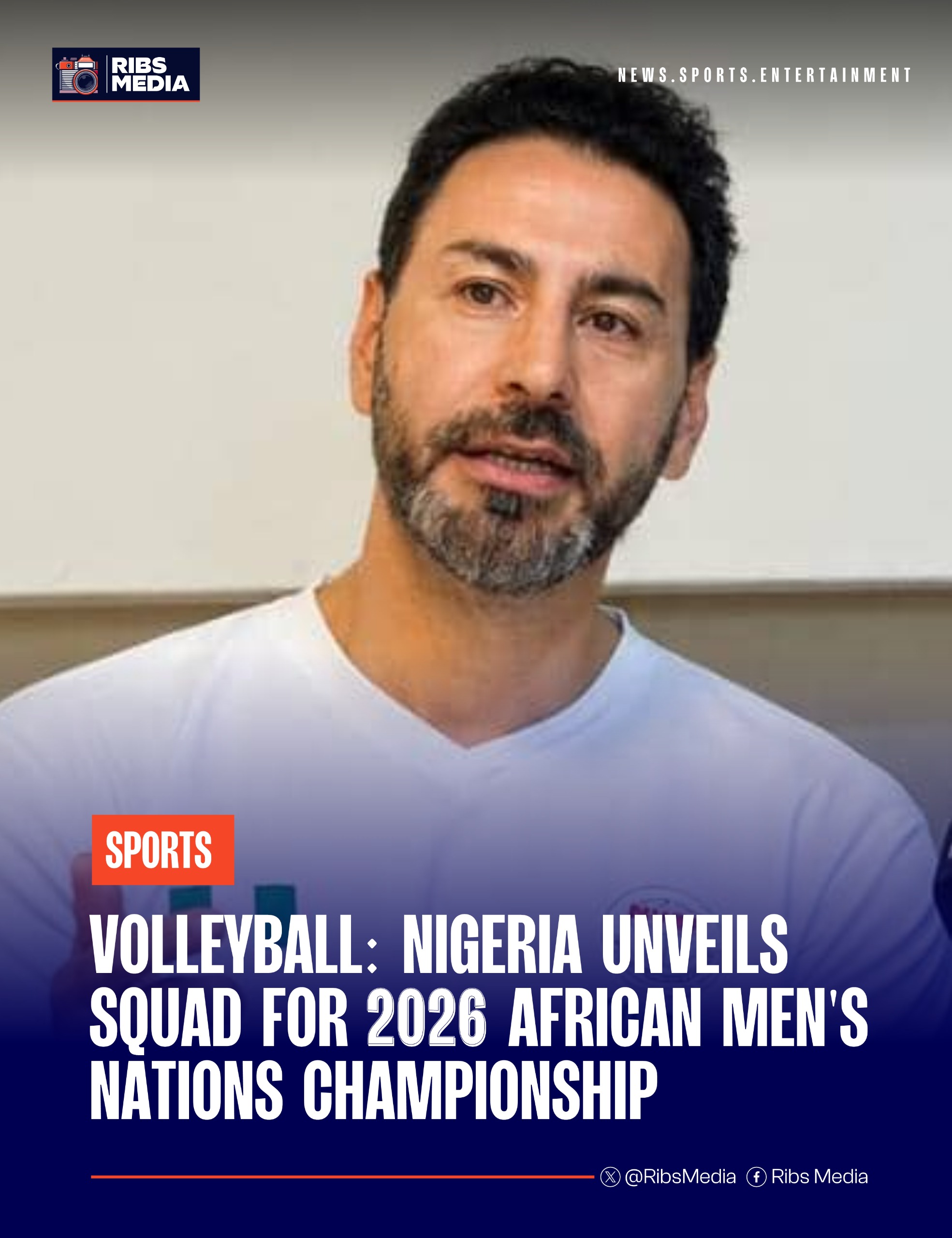 Volleyball: Nigeria unveils squad for 2026 African Men's Nations Championship