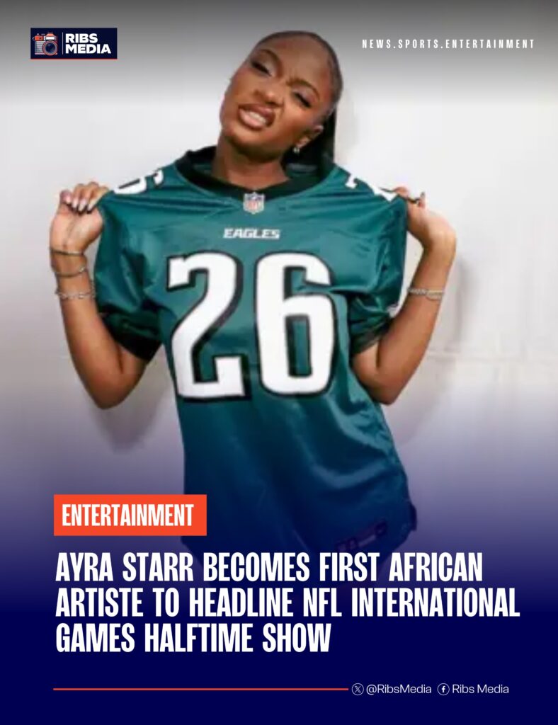 Ayra Starr becomes first African artiste to headline NFL International Games halftime show