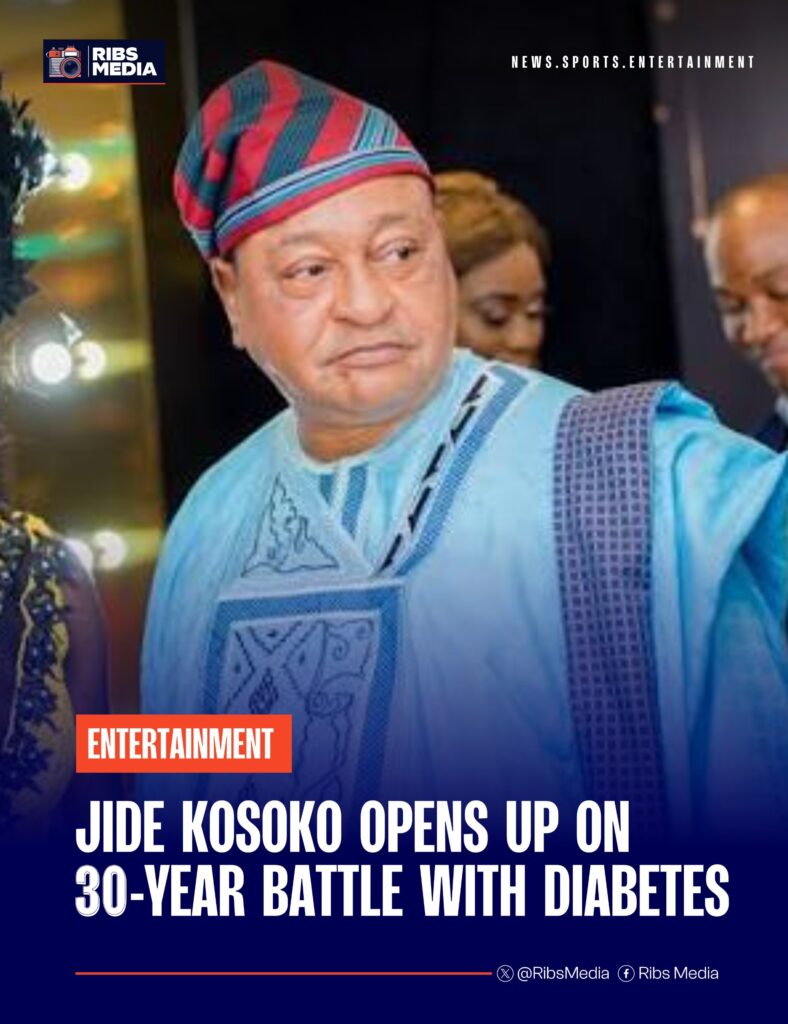 Jide Kosoko opens up on 30-year battle with diabetes
