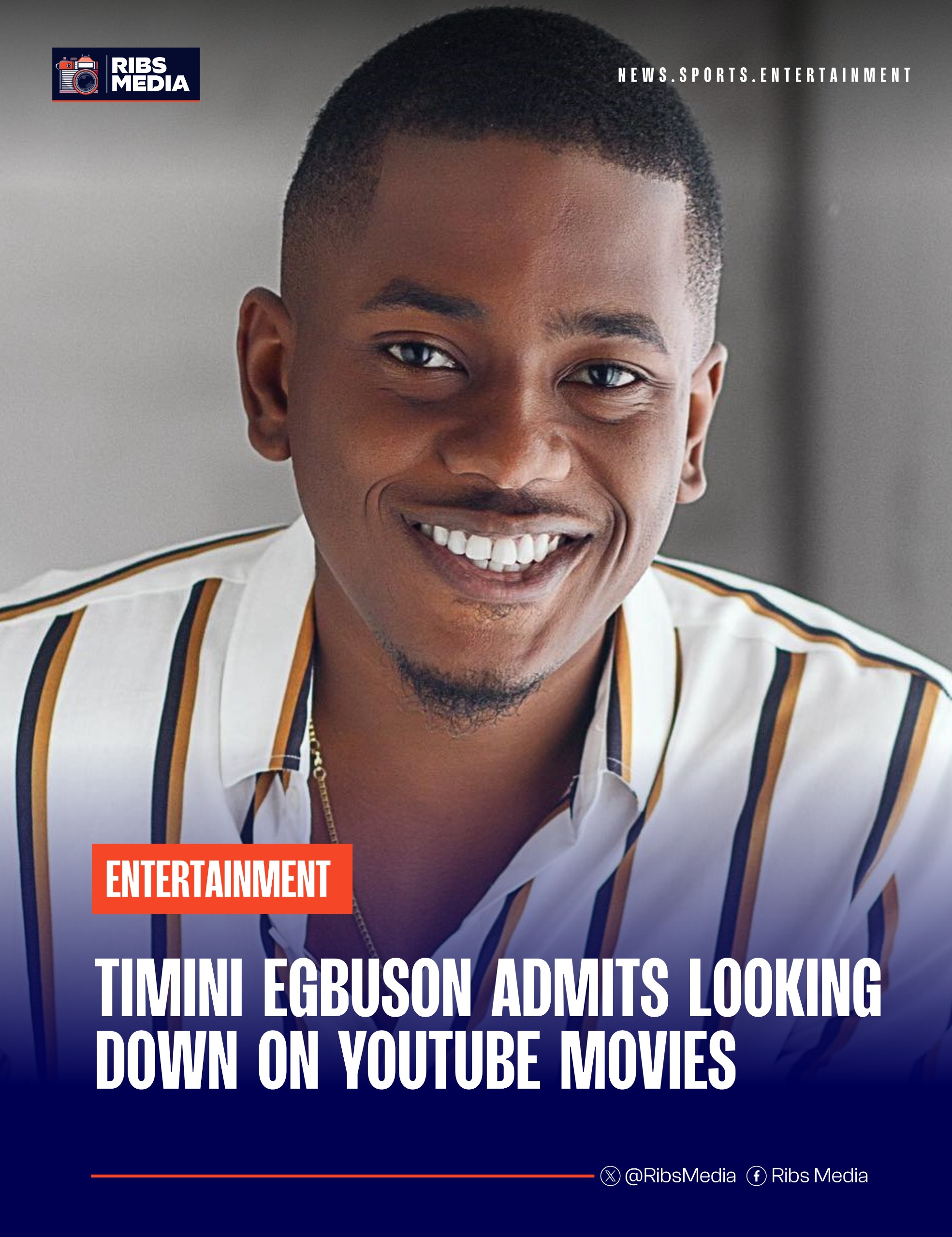 Timini Egbuson admits looking down on YouTube movies